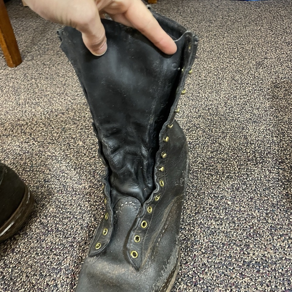Wesco Stock Timber Boots 1912SI Mens 12E Caulks 12" Lace-to-toe *read desc* - Picture 8 of 16